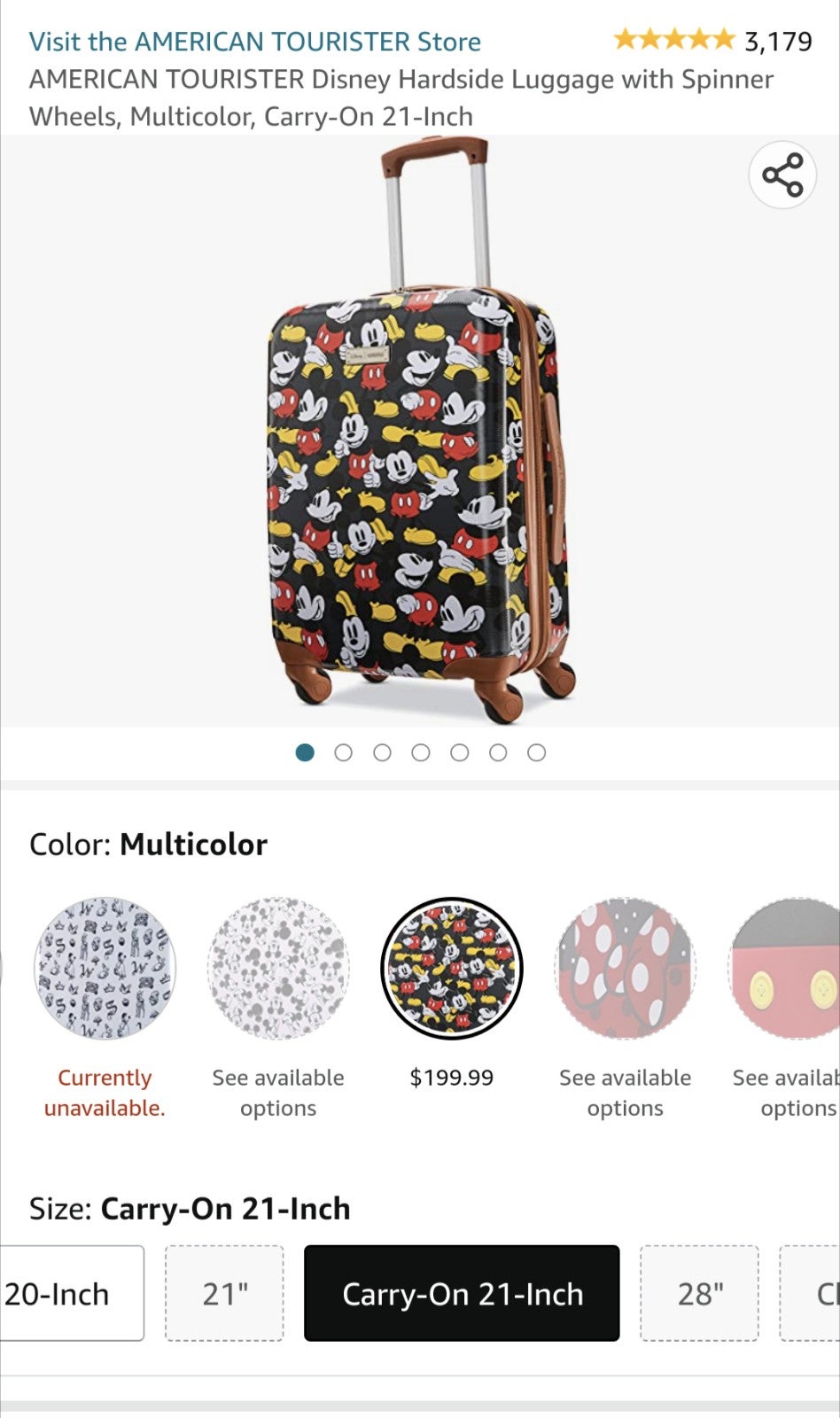 Mickey mouse brand new suitcase