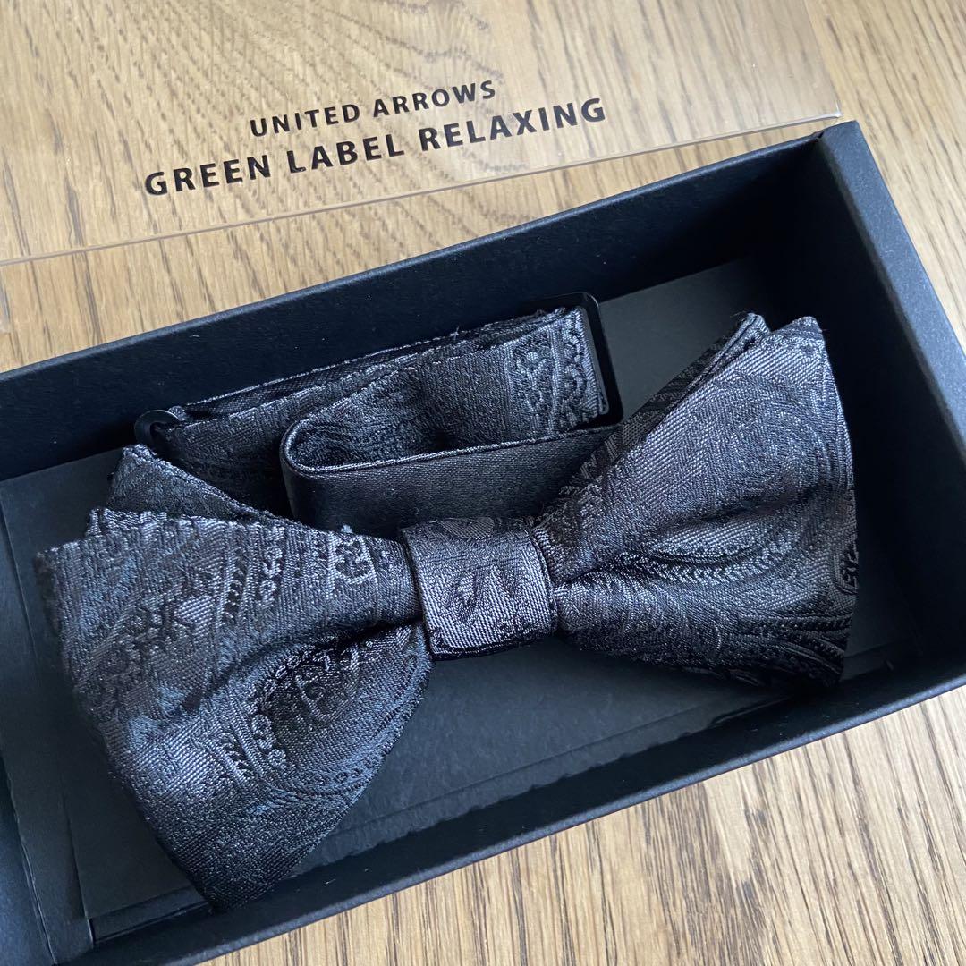 GREEN LABEL RELAXING Bow Tie Black Bow Tie