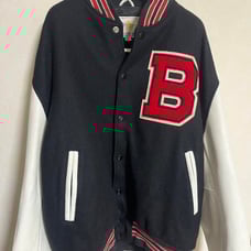 Vintage Clothing / Stadium Jacket / Wool Stadium Jacket / Black