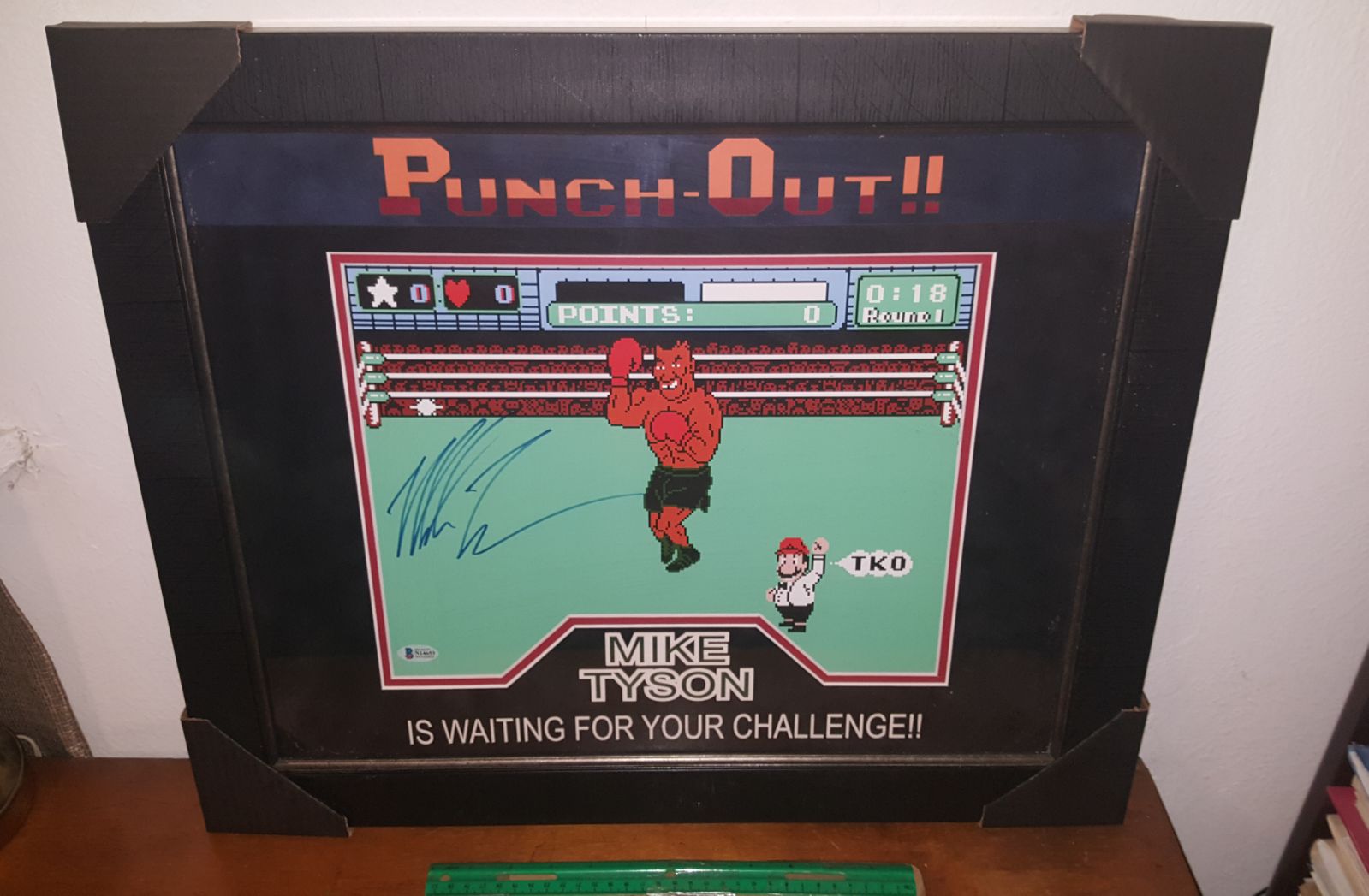 Mike Tyson Punch Out Signed & C.O.A