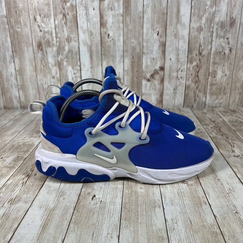 Nike React Presto Running Shoes Athletic Sneakers Royal Blue White Men's Size 8