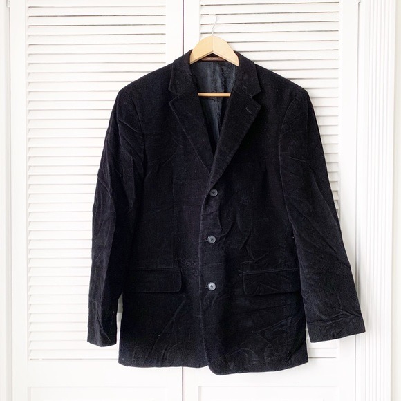 Tasso Elba Black Corduroy Sport Coat NWO
