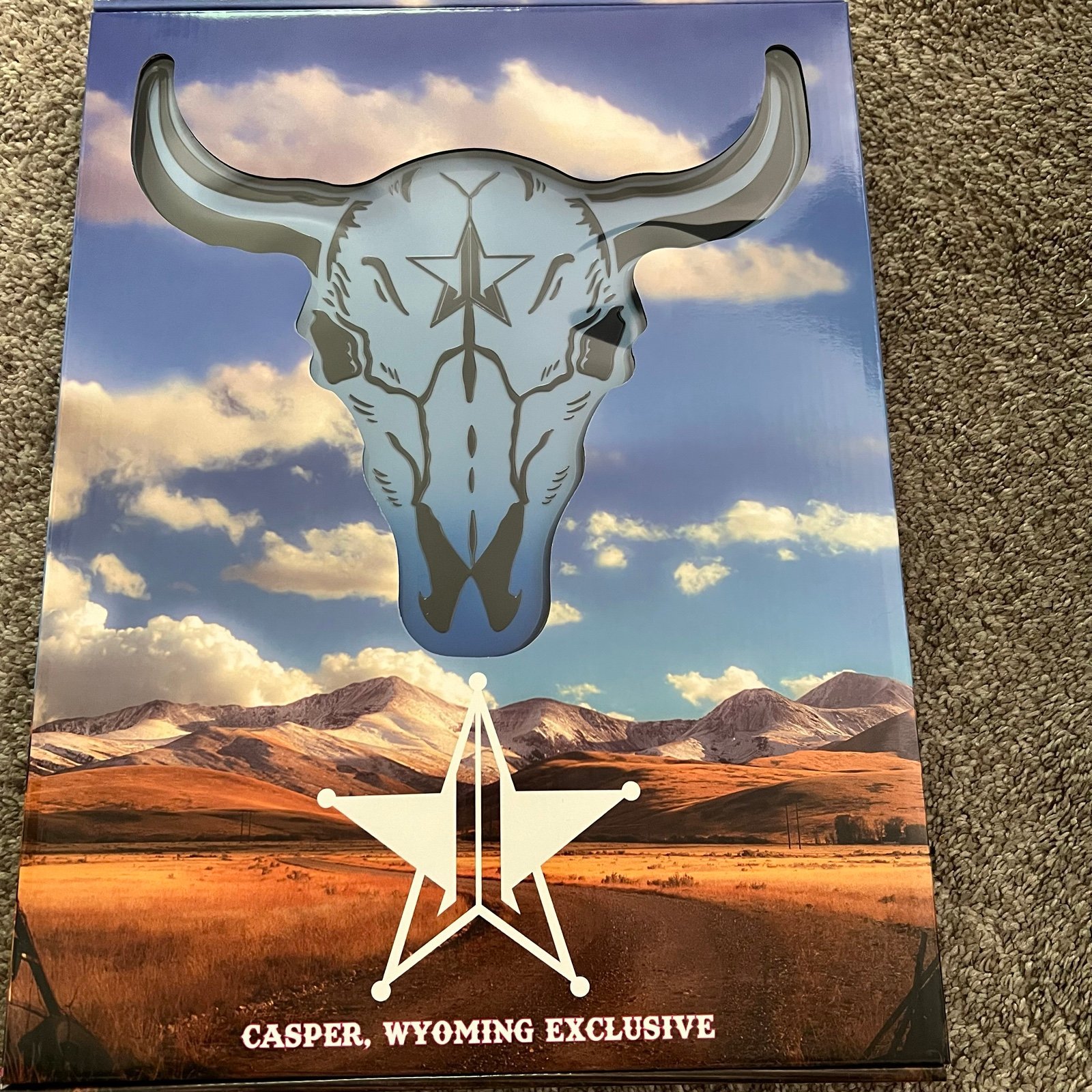 JEFFREE STAR BLUE YAK/BULL SKULL RARE! STORE EXCLUSIVE !