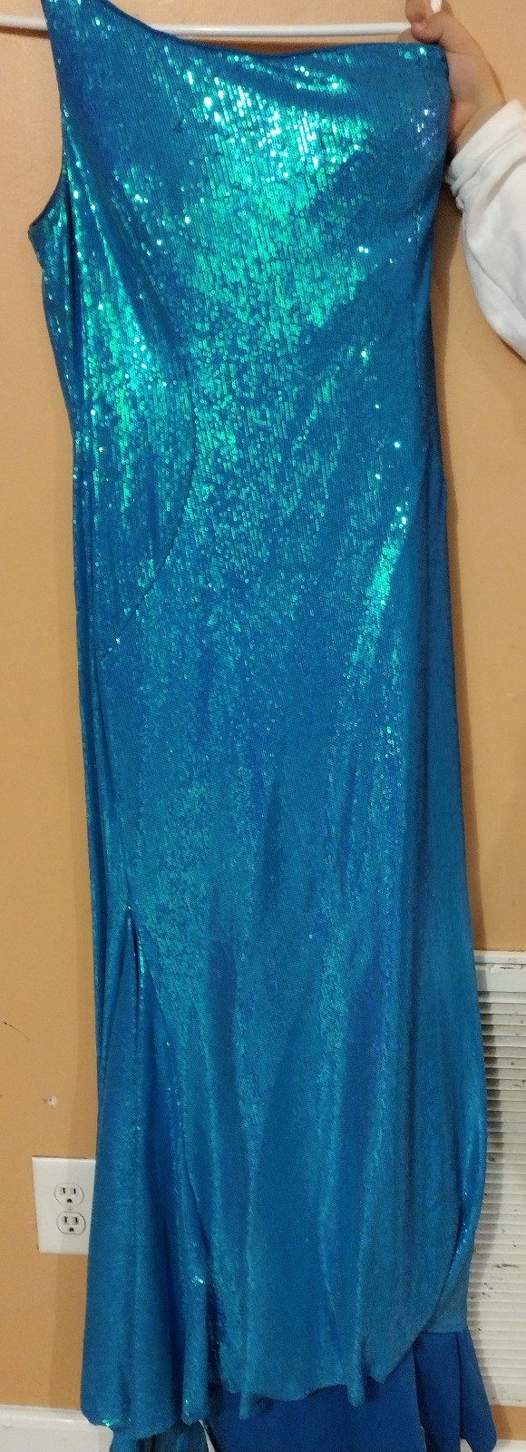 prom dress seafoam green, worn once