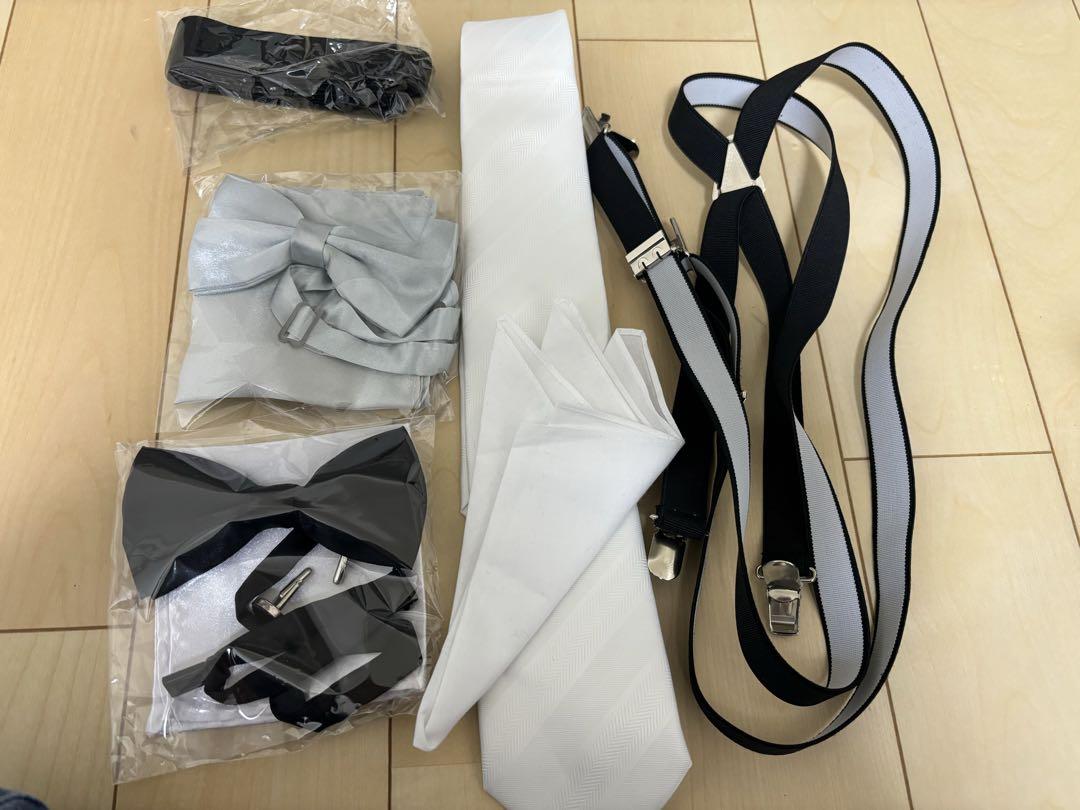 5-Piece Set: Cummerbund, Bow Tie, Tie, Suspenders