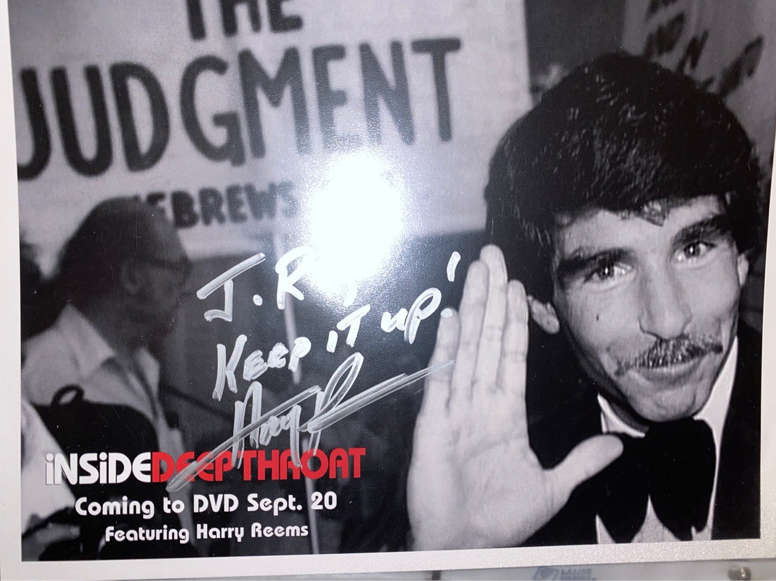 HARRY REEMS SIGNED 8X10 PHOTO