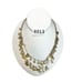 ANNE KLEIN signed Shaky Bead Three-Row Necklace