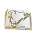 ANNE KLEIN signed Shaky Bead Three-Row Necklace
