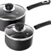 Nonstick Saucepan Set with Lid, 1 Quart and 2 Quarts Multipurpose