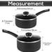 Nonstick Saucepan Set with Lid, 1 Quart and 2 Quarts Multipurpose