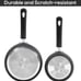 Nonstick Saucepan Set with Lid, 1 Quart and 2 Quarts Multipurpose