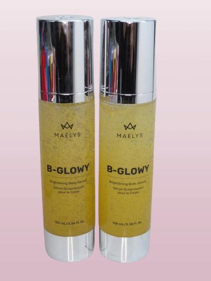 MAELYS B-GLOWY BRIGHTENING BODY SERUM 3.38 OZ EXP: 2026 (LOT OF 2)