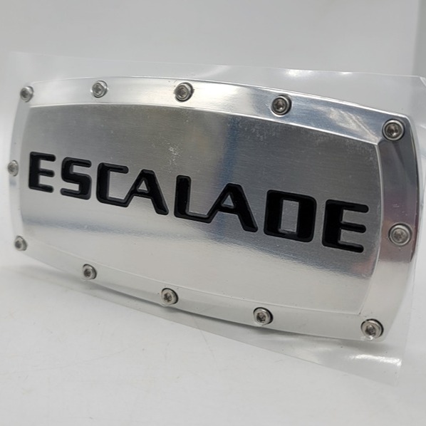 New ESCALADE Chrome Hitch Cover Plug Cap 2 Trailer Receiver Engraved Billet
