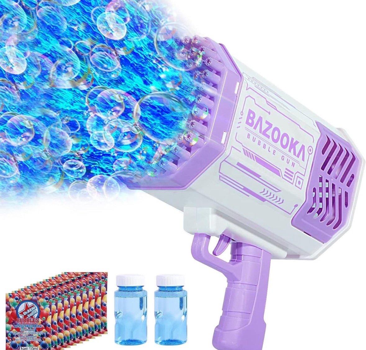 Bubble Machine Gun, 69 Holes Bubbles Gun Kids Toys
