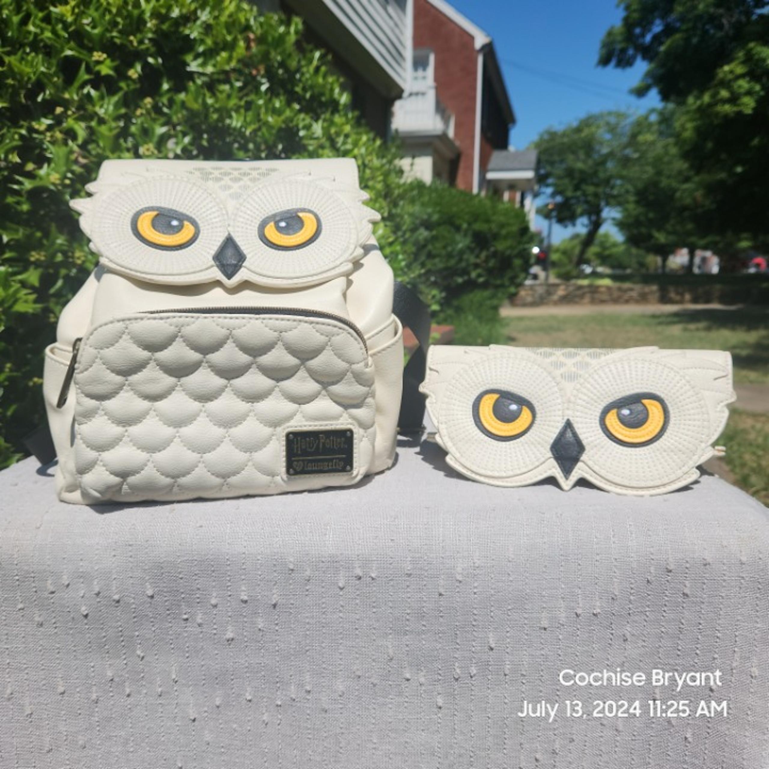 ❤️ Heart Logo Loungefly Harry Potter Hedwig Owl Backpack & Wallet