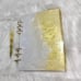 Resplendent Resin Notebooks: Gold and White Elegance | Can be customized