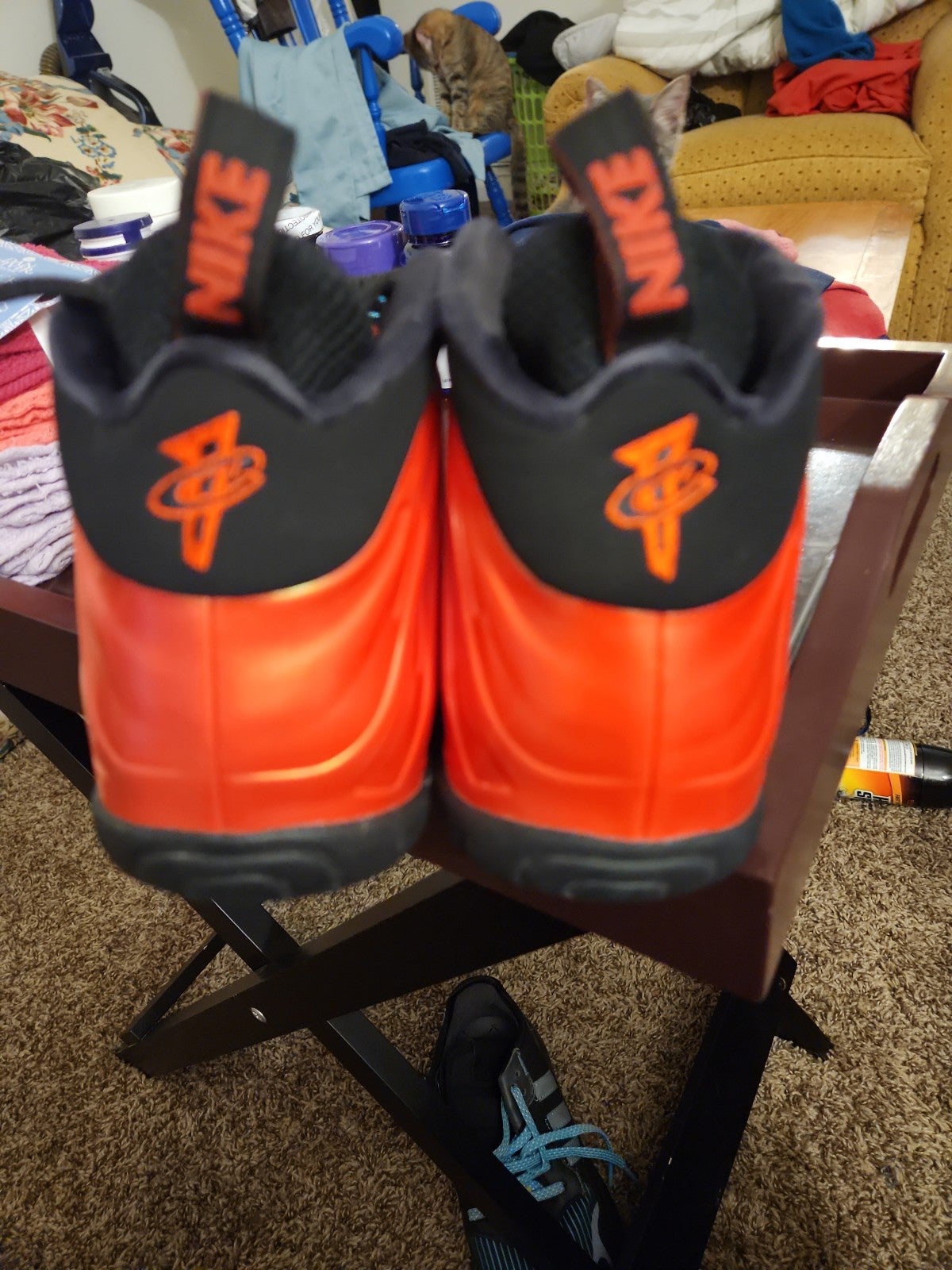 Nike foamposite sales Habanero Red