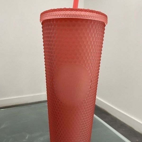 Starbucks studdded matte pink tumbler spring 2022