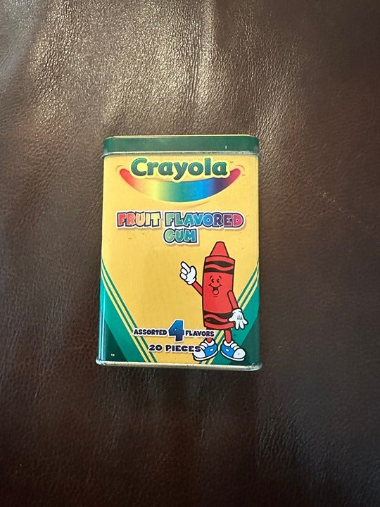 RARE Sealed Crayola Fruit Flavored Gum Tin & Gum | Crayola Collectible | 2004
