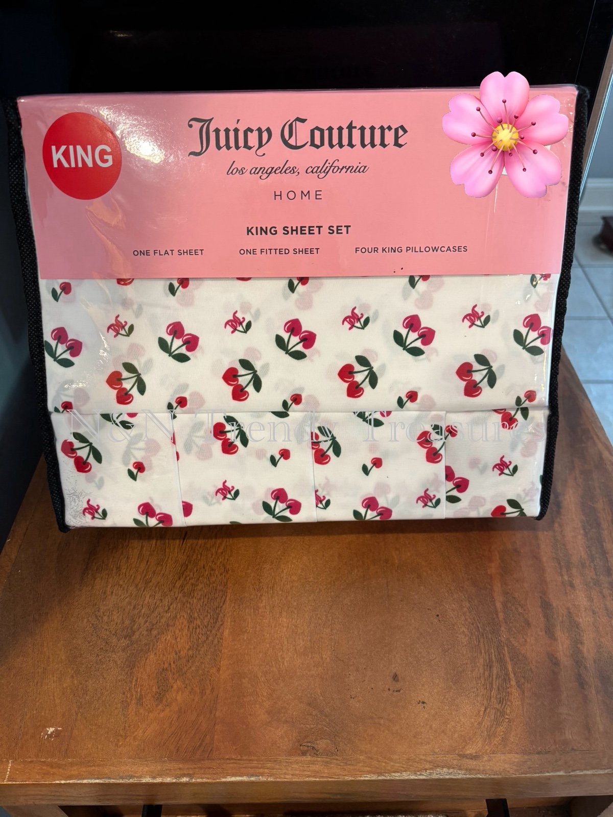 Juicy Couture Cherry Sheet Set KING