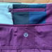 Lululemon Pace Setter Skirt/Skort Tall-Plum Pow Stripe Angel Wing-10