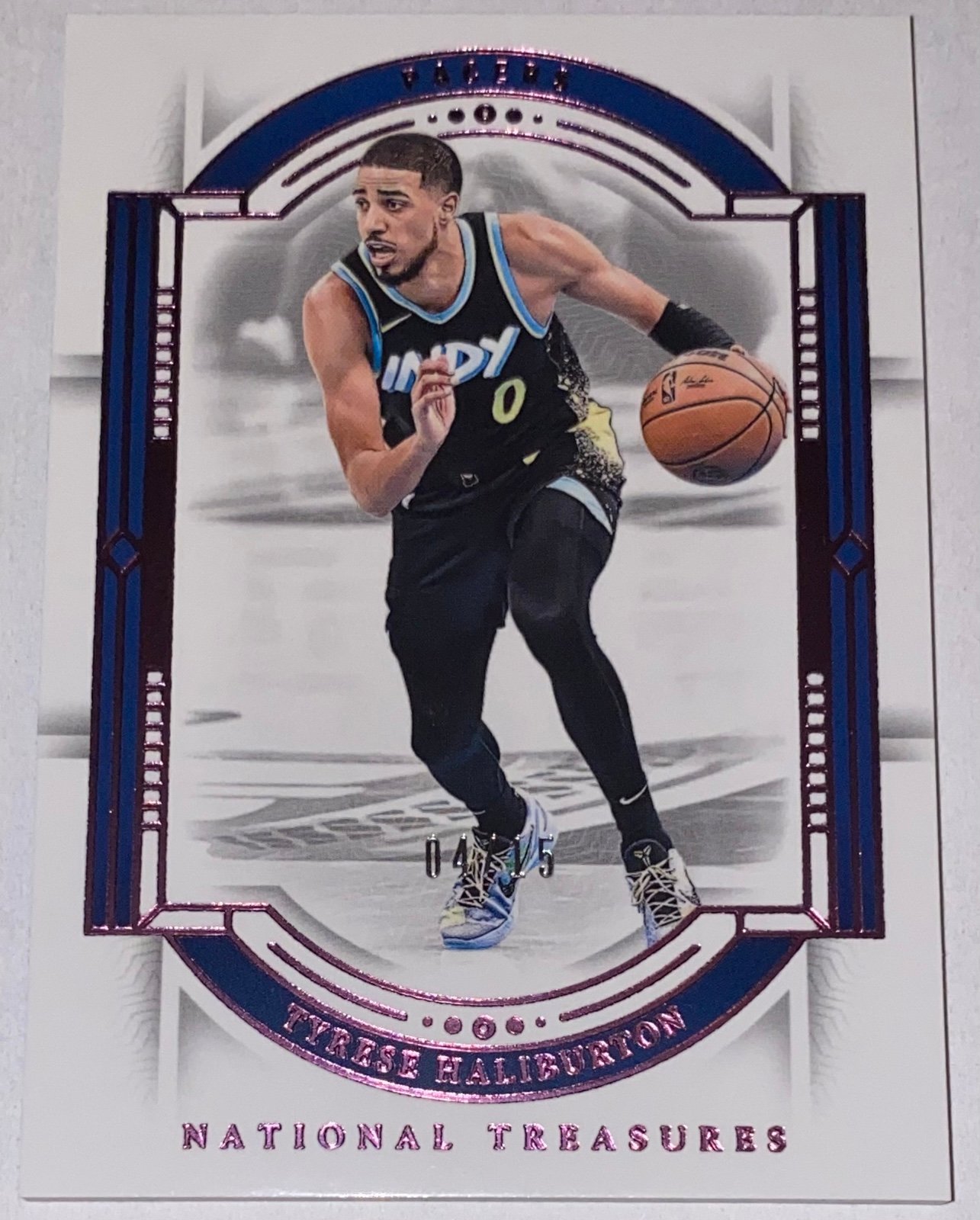 2023-24 Panini National Treasures Tyrese Haliburton Pink /15 Indiana Pacers SSP