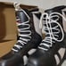 Alpine Swiss Mens Snowboard Boots Winter Snow Boots Size 7 Black/White New