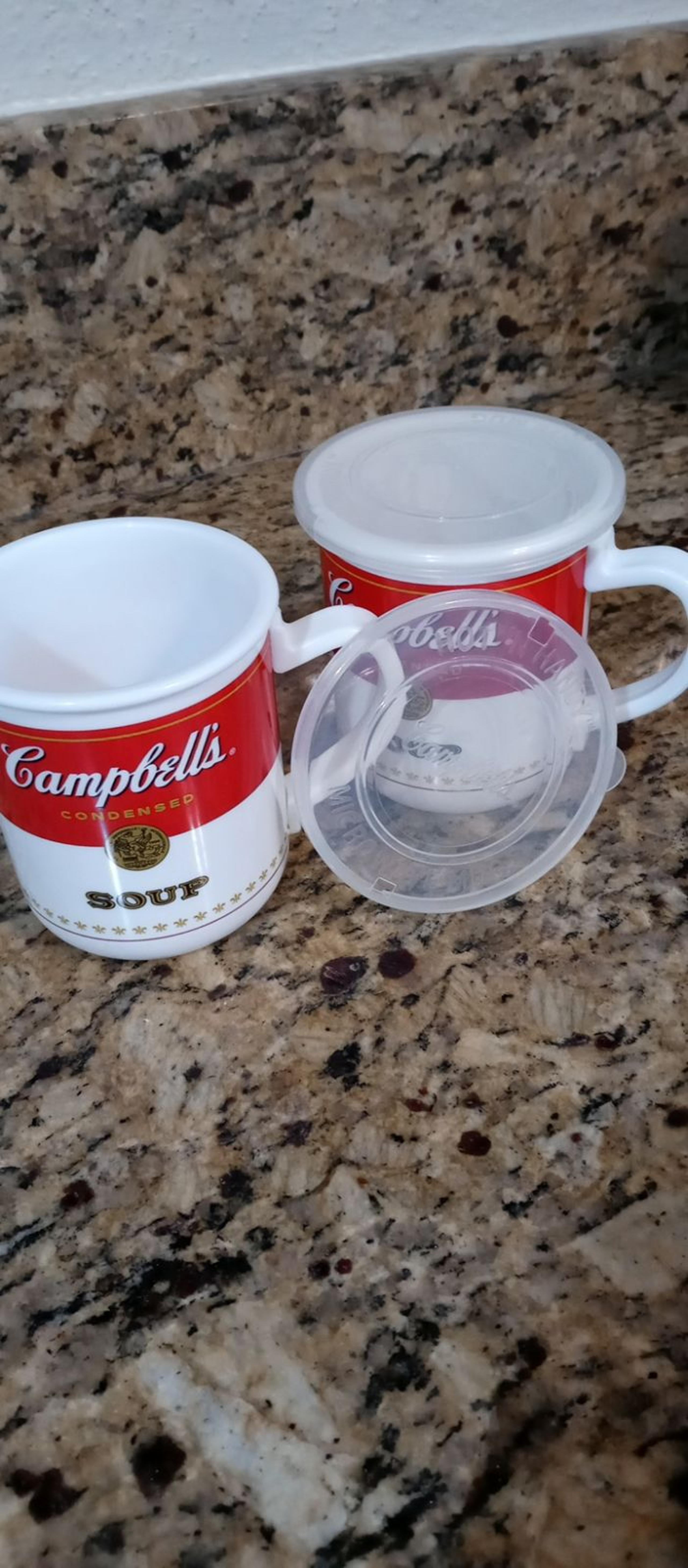 Campbell soup microwaveable container