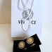 Luxury High Quality 18KGP Men's Medusa Cufflinks with Gift Leather box & Bag