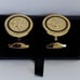 Luxury High Quality 18KGP Men's Medusa Cufflinks with Gift Leather box & Bag