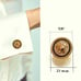 Luxury High Quality 18KGP Men's Medusa Cufflinks with Gift Leather box & Bag
