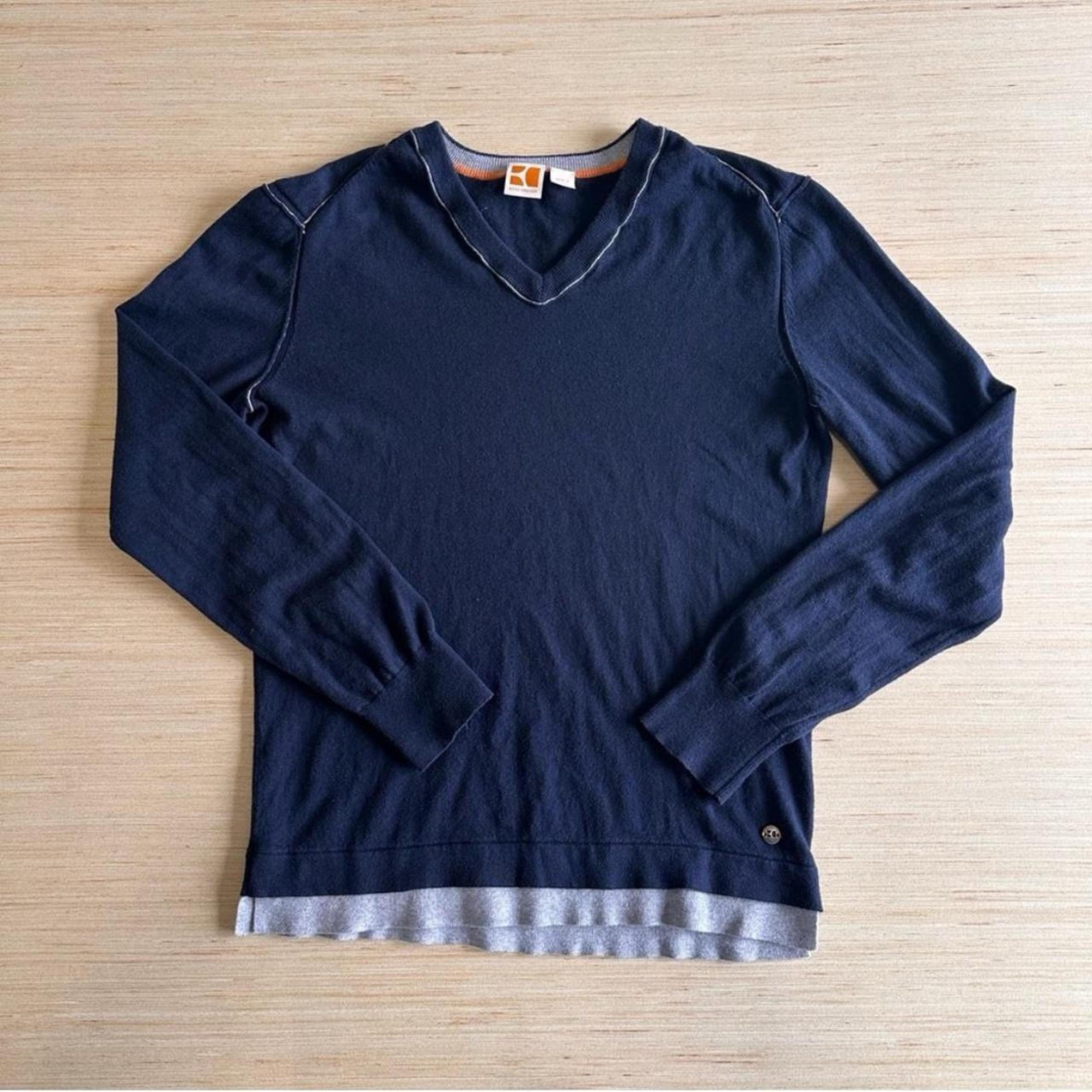 Hugo Boss Orange V-Neck Sweater