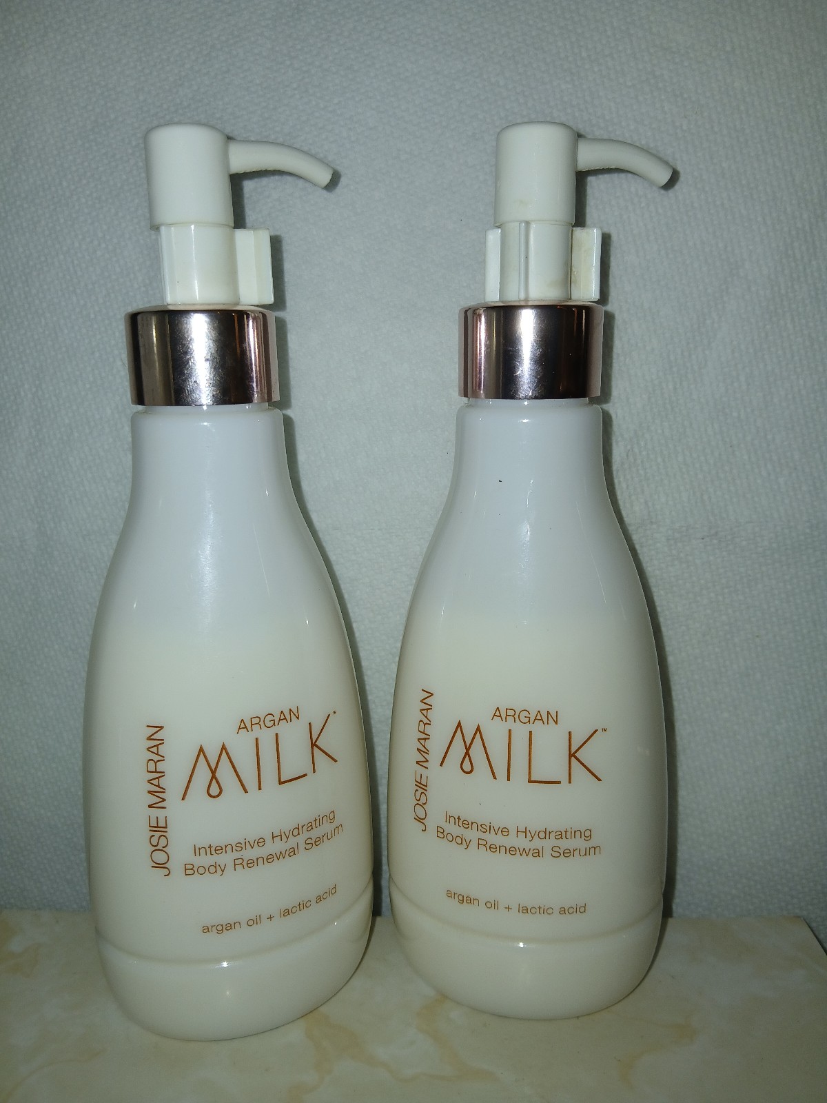 (2)JOSIE MARAN Argan Milk Spring Blossom Intensive Hydrating Body Renewal System