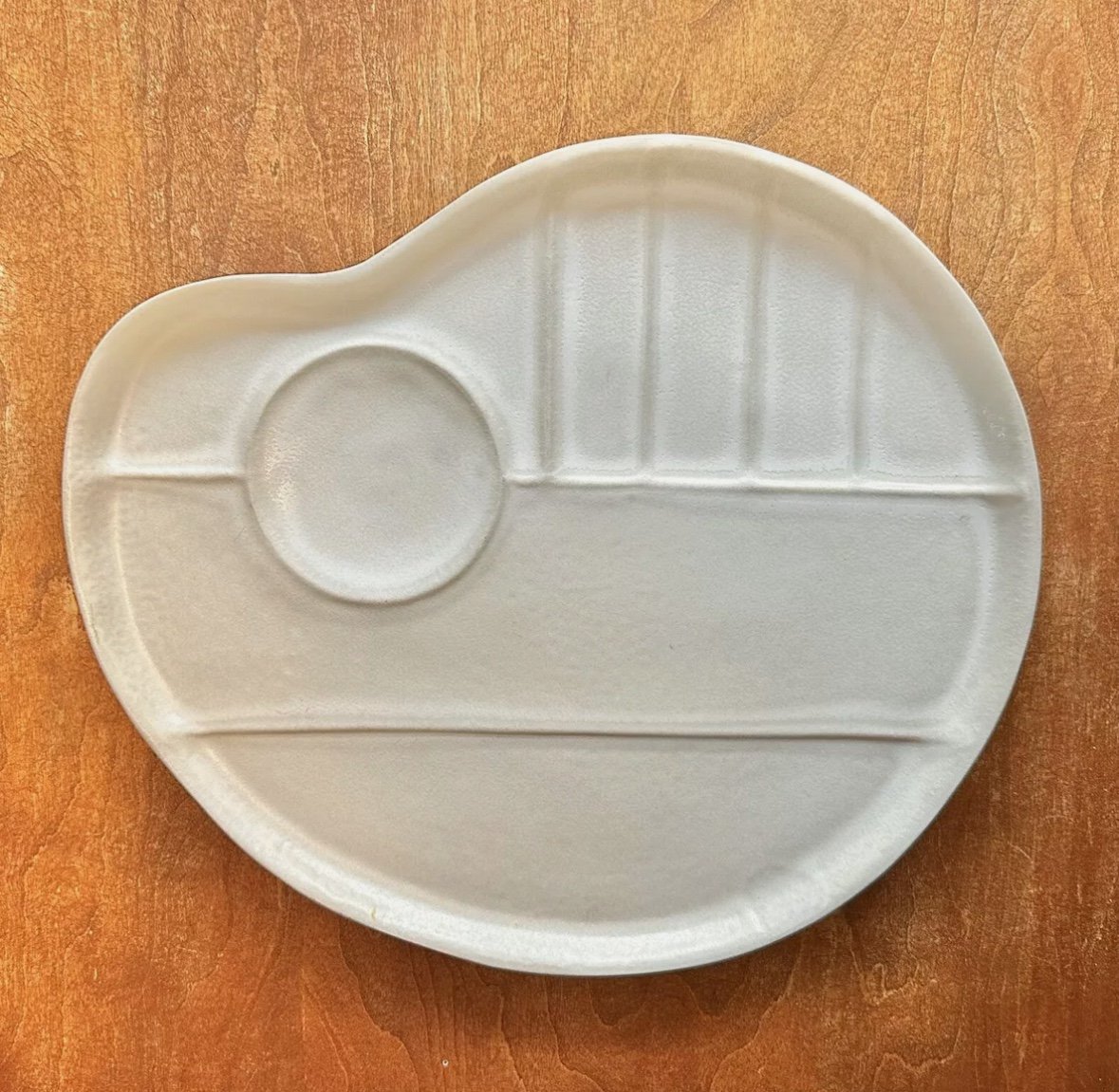Bennington Potters Ceramic Palette Large Serving Platter Artist Decor Handmade