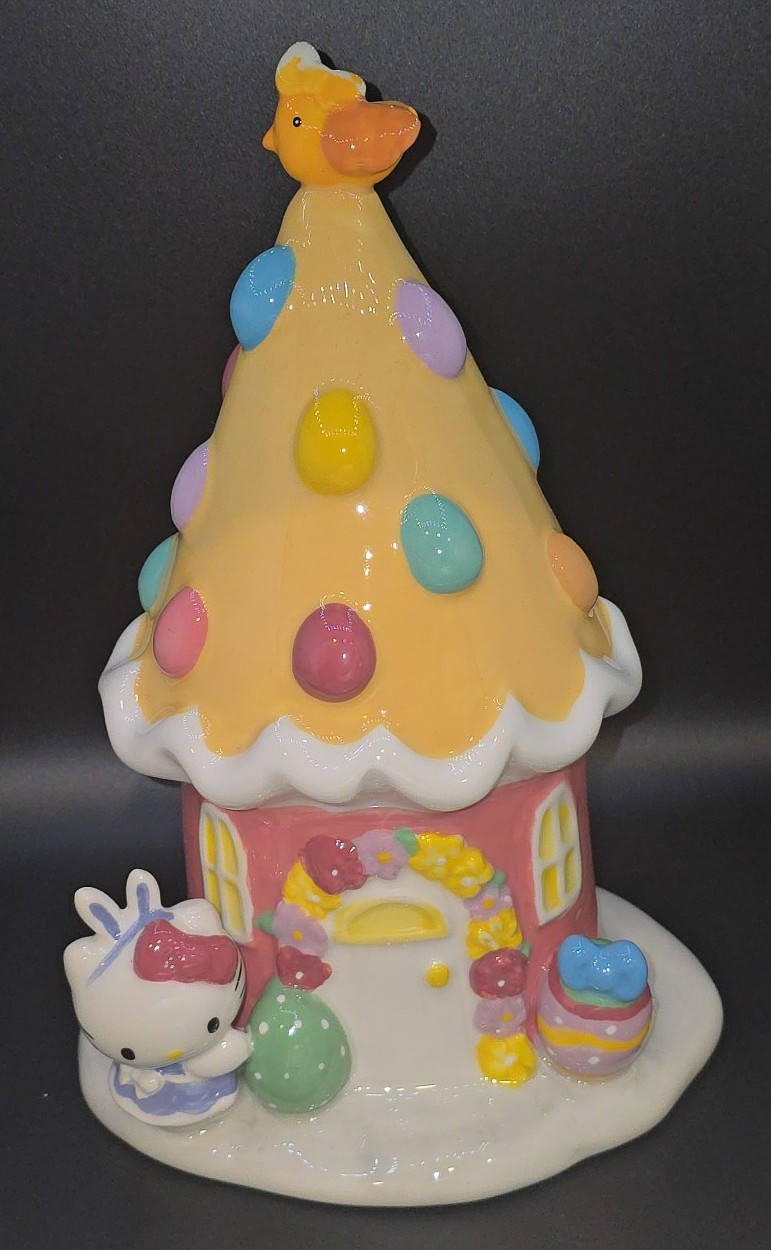 Hello Kitty Blue Sky Ceramic Easter House