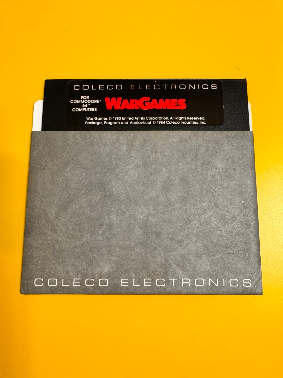 WarGames Commodore 64/128 game disk - Rare!!!