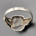 Antique Sterling SIlver & 10K Gold Picture Agate Ring Dendritic Size 6