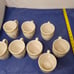 Vintage Thomson Pottery Cottage Birdhouse Coffee/Tea Cups Set of 8