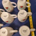 Vintage Thomson Pottery Cottage Birdhouse Coffee/Tea Cups Set of 8