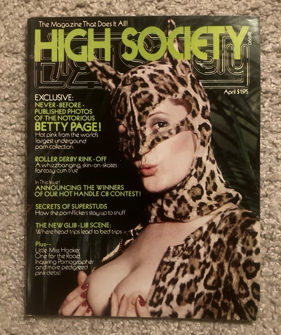 Vintage High Society Magazine April 1977 Erotic Adult Rare