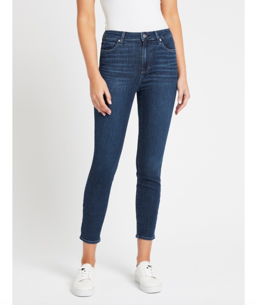 Paige Hoxton crop blue jeans 25
