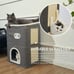 2-Storey Cat House for Indoor Cats Bed, Covered Cat Beds & Furniture