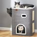 2-Storey Cat House for Indoor Cats Bed, Covered Cat Beds & Furniture