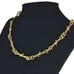 22 Womens 18K Gold Barbed Wire Chain Link Necklace Ladies 18 Karat New Jewelry