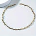 22 Womens 18K Gold Barbed Wire Chain Link Necklace Ladies 18 Karat New Jewelry
