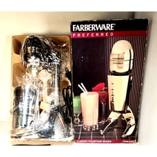 Faberware Milk Shake Mixer vintage soda fountain style chrome FDM 300