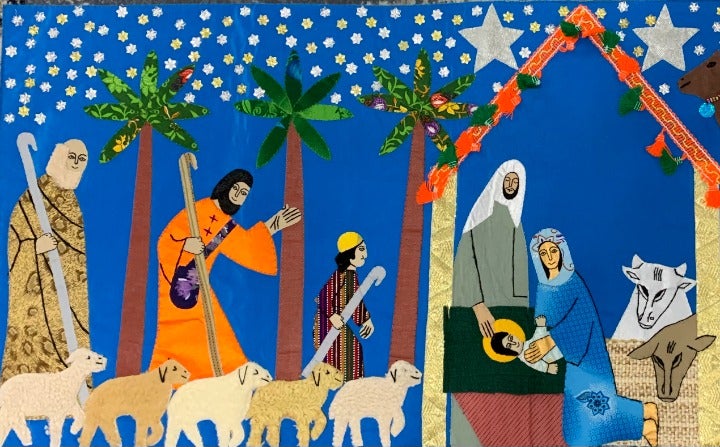 Appliqué Nativity Tapestry