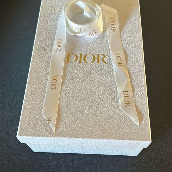 DIOR White Shoebox W/ Ribbon