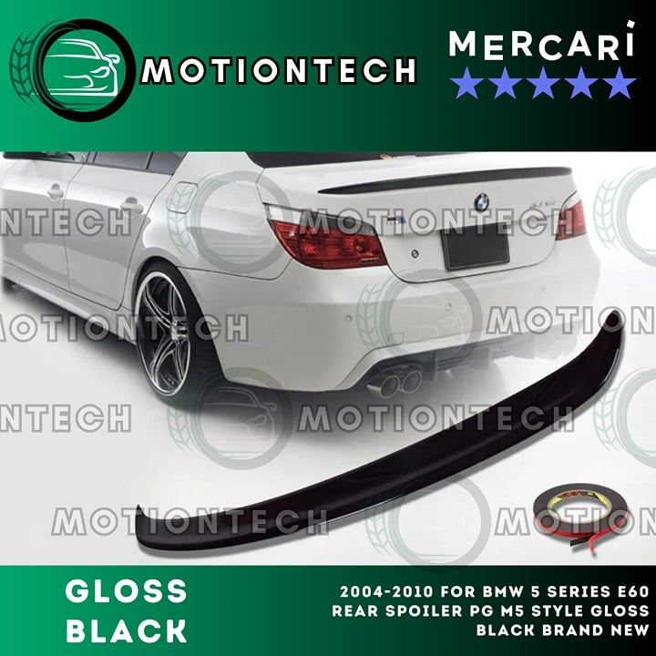 2004-2010 For BMW 5 Series E60 Rear Spoiler PG M5 Style Gloss Black Brand New