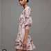 All Saints Ari Peggy Floral Print Mini Wrap Dress